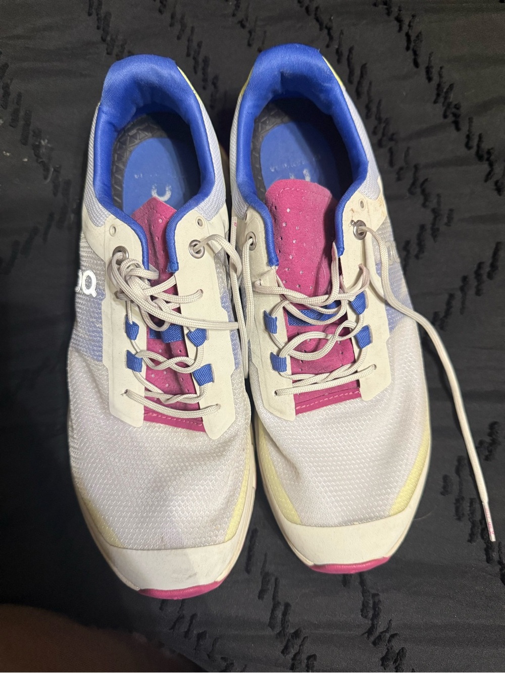 On Running Athletic Sneakers with Pink & Blue Accents